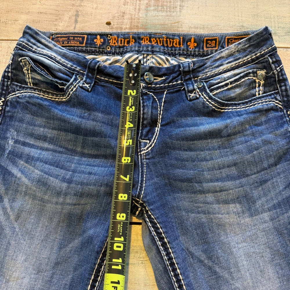 Rock Revival Charlotte Easy Bootcut Jeans Blue Size 29 - Picture 12 of 13